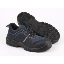 Low Cut Black Leather Safety Footwear (SN5193)